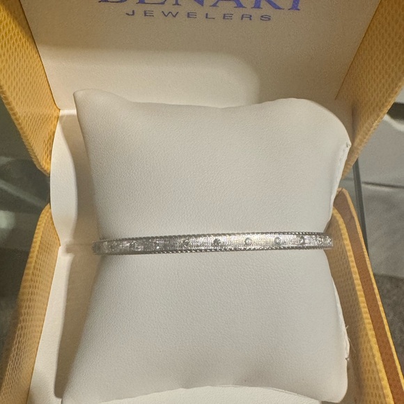 Roberto Coin 18k white gold and diamond princess bracelet - Picture 3 of 5